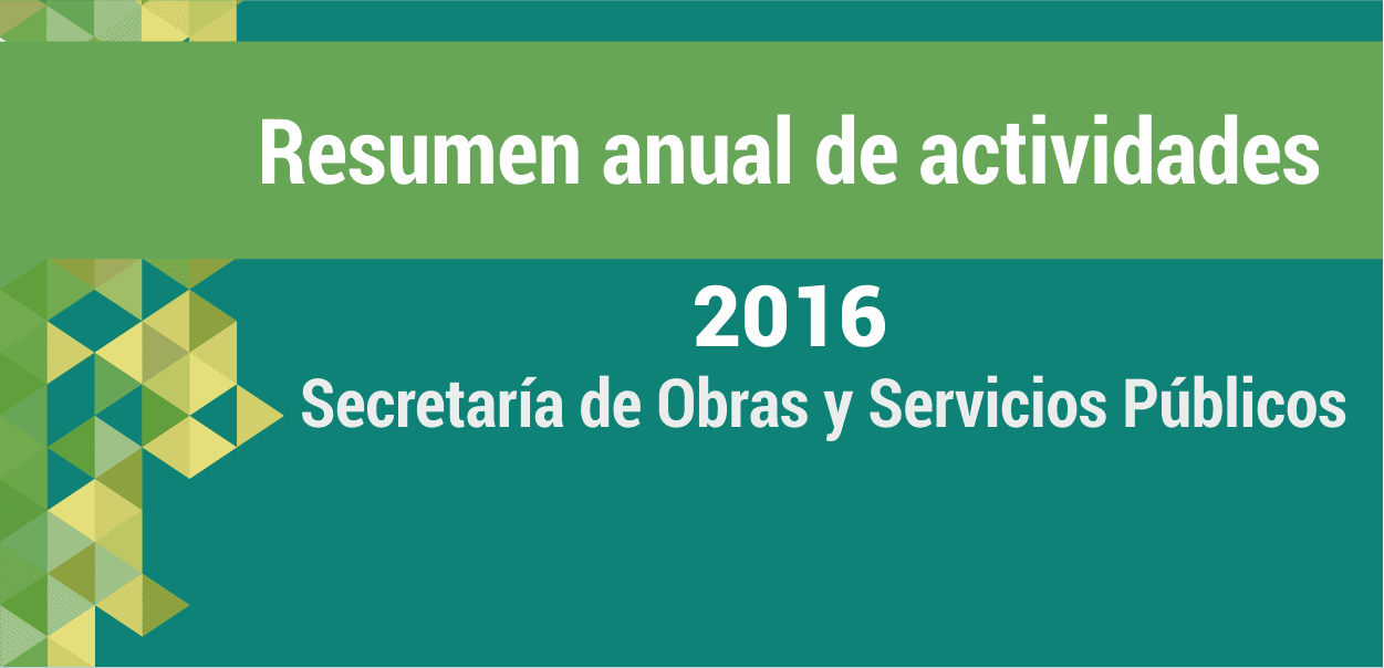 Resumen del año: Obras y Servicios Públicos